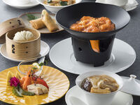 【ふかひれ御膳】1ドリンク付！冷菜5種、ふかひれスープ、海老料理等 全6品