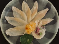 【個室】おまかせコース「初夏の代官」　握り8~10貫／料理4品ほど（稚鮎や穴子のお刺身など、初夏の食材が入ります）