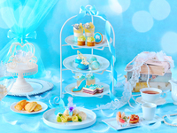 母の日のプレゼントに【 平日通常席 カフェフリー】ブルーの乾杯ドリンク付！YOKOHAMAベイサイドアフタヌーンティー〜princess blue～