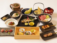 [Marzo] <Solo comida> "Hijiri": pollo Hinai, shabu-shabu de carne de res nacional, langosta espinosa - 10 000 yenes