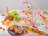 [From March 1st] Luxurious strawberry-filled afternoon tea ~ Gorgeous sweets & savory dishes + 2 hours of free cafe time