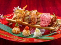 6/4～　肉十貫　溶岩焼き懐石