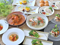 【Dinner】  リパブリックディナー xスパークリングワイン含む 3時間飲み放題　全７品