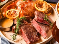 【2025忘年会】【乾杯ドリンク付き】メインはUS産アンガス牛チャックアイステーキ！2025WIZ贅沢コース...4,600yen 2名様~