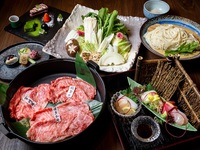 Wagyu beef Sukiyaki Kaiseki Course