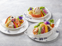 [Online reservation / Includes a choice of toast drink] Chilled noodles with a variety of ingredients to herald the arrival of summer: "Gomoku Chiyonmen", "Bang Chinen Chiyonmen" or "Seafood Chiyonmen"