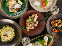 オフィシャルWeb限定最安値【富来旗ーFURAIKI】お造りや米粉パスタなど宴を楽しむ＋飲み放題付き