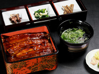 Grilled eel on rice (top)