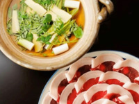 [Wild boar & Tsukinowa bear shabu-shabu banquet] Top-quality boar loin meat x Asiatic black bear