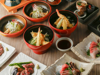 Quarto privativo garantido para festas de boas-vindas/despedidas [Kaiseki de luxo] Bife de carne Wagyu especialmente selecionado e chirashizushi de frutos do mar ★ Presente especial de boas-vindas/despedidas: Sobremesa com mensagem e serviço de personalização de rótulo de vinho espumante