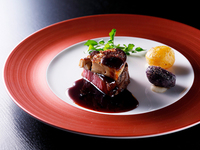 Main dish Wagyu beef fillet and foie gras Rossini style Upgrade + ¥4,000