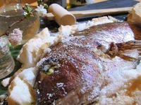 鯛の塩釜焼き
