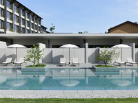 Pool & River Side Champagne Garden / Choice of Meals