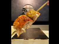 Yakitori and seasonal vegetables course