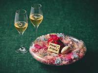 [Dinner] Anniversary Plan: Appetizers, fresh fish dishes, Kyoto duck, etc. with a toast of sparkling wine and an anniversary plate