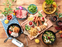 (Summer) [Fridays, Saturdays, Sundays, and holidays] Gold Star BBQ Plan (soft drinks all-you-can-drink)