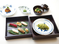 駿河寿司と静岡玉露蕎麦膳