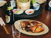 【ディナー】地鶏のクリスピーチキン（半羽）