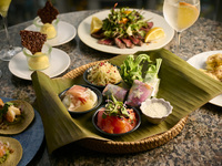 7/1 ~ Dinner [Summer Limited Garden Terrace Plan] French x Oriental Juicy charcoal grilled Wagyu beef and special tacos. Enjoy a luxurious moment while looking out at the Ginza night view. (Food only)