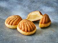 [Bread] Shell bean bun with passion fruit