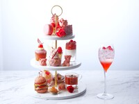 【水曜限定】アフタヌーンティー "ピンクリボン" ヌーミー(テディベア)2体追加オプション