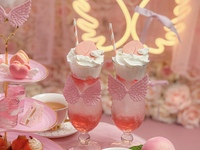 ピーチエンジェルモクテル付き🍑Peach Angel Afternoontea