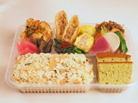 "Tohoku Farm Bento" - A mix of Japanese, Western, and Chinese dishes, packed with the bounty of Tohoku Farm.