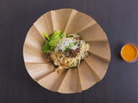 Agu pork Mazesoba wiht spicy souce