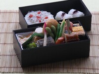 夏の焼魚会席二段弁当