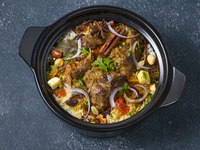 Lamb shabu set with golden eye spice biryani (1 serving)