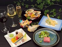 平日ダイニング限定【夜景×お飲み物付き特別会席】ペアディナーコース