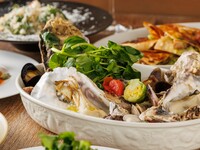 【海の恵みを満喫】三陸産牡蠣とマヒマヒのアクアパッツァにマグロのタコスを堪能プラン☆飲放題付