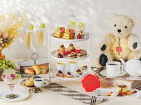 【平日：シャインマスカットのミニパフェ付】シャインマスカットと栗の食べ比べアフタヌーンティーwithハーマンテディ～マリアージュフレール2ドリンク付～