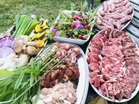 In the nature of Hayama, empty-handed garden BBQ plan (with drinks)