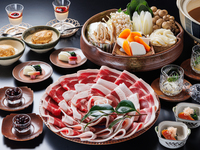 Wild boar hotpot meal course (Top quality loin meat)