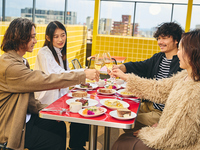 【土日祝限定/LUNCH THE ROOF COURSE】選べるメインとパスタのランチコース＋飲み放題付き