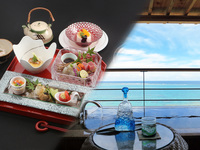 【2名1棟】ランチ季節コース+貸切露天風呂（方丈庵）