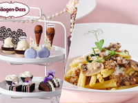 平日【パスタランチ】モノクロ・ゴシックアフタヌーンティー with ハーゲンダッツ