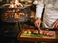 薪焼き鮑ディナーコース¥19800