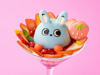 【HP限定｜平日のご予約はこちら】小田急マスコットキャラクター【もころんパフェ】［ドリンクセット］