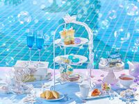 ★8月数量限定！緊急販売★【平日・抹茶といちごパフェ付】マーメイドブルーアフタヌーンティー～withハーゲンダッツアイスクリーム～（2時間カフェフリー：12時台限定）