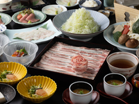 8/25～【公式サイト限定割引】飲み放題付き　【厳選豚肉】出汁しゃぶ会席 「京 きょう」 14500円→14100円　＊4名様〜