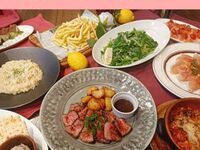 【12月～】グルメコース～国産牛のグリルや濃厚チーズクリームリゾットなど全9品～ 2時間飲み放題付き　5000円