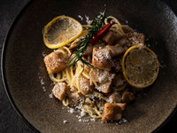 ≪Dinner Set≫淡路どりとレモンのコンフィとポルチーニ茸のペペロンチーノ