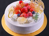 クリスマス　苺の生クリームケーキ18cm