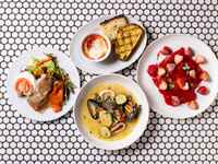 (Time Sale)[Lunch] Brunch 4 Course + 1 Free Item Upgrade + 1 Drink