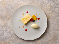 【9/1～・ティー】平日限定／チーズテリーヌ バニラアイス添えセット