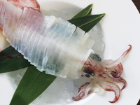 Ikizukuri squid (live-prepared sashimi)