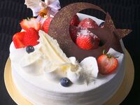 クリスマス　苺の生クリームケーキ15cm