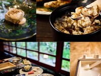Celebrate Our 1st Anniversary Course: “Matsutake Donabe Rice and Tofu Dishes — freshly made tofu, grilled sesame tofu, and tofu in soybean water — & Wagyu and Matsutake Sukiyaki Mini-Pot” 8-course menu ¥5,980 → ¥5,500 (tax included)